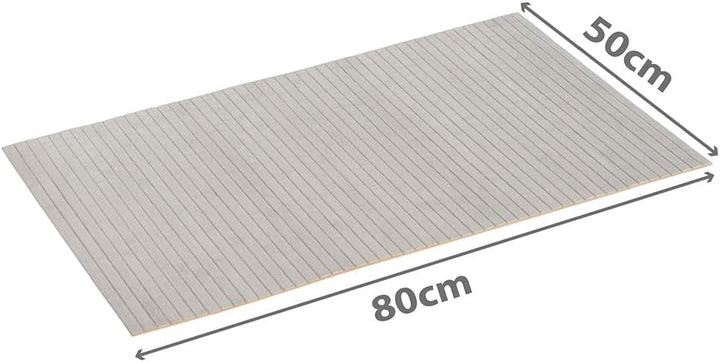 PANA Bambus Badematte • Bambusmatte waschbar • Holz Läufer Badezimmer • 100% Bambus • Grösse: 50x80c