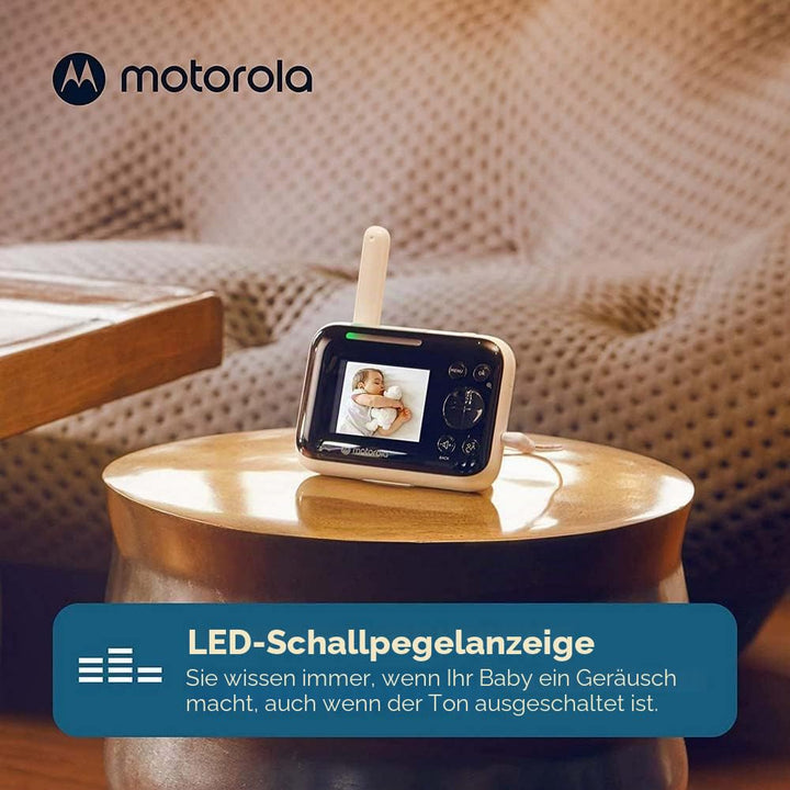 Motorola Nursery PIP1200 - Babyphone mit Kamera - 2.8" Elterneinheit - 2 Wege Kommunikation - Zimmer