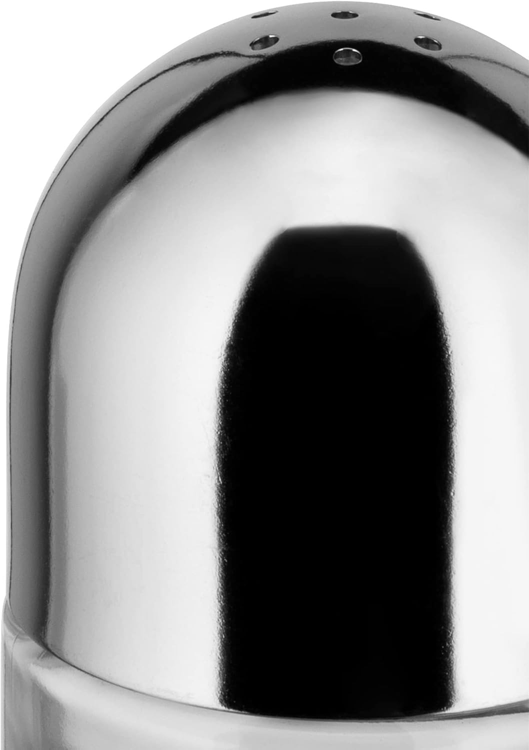Alessi 5076 Pfefferstreuer aus Edelstahl glänzend poliert und Kristall, Pfeffer