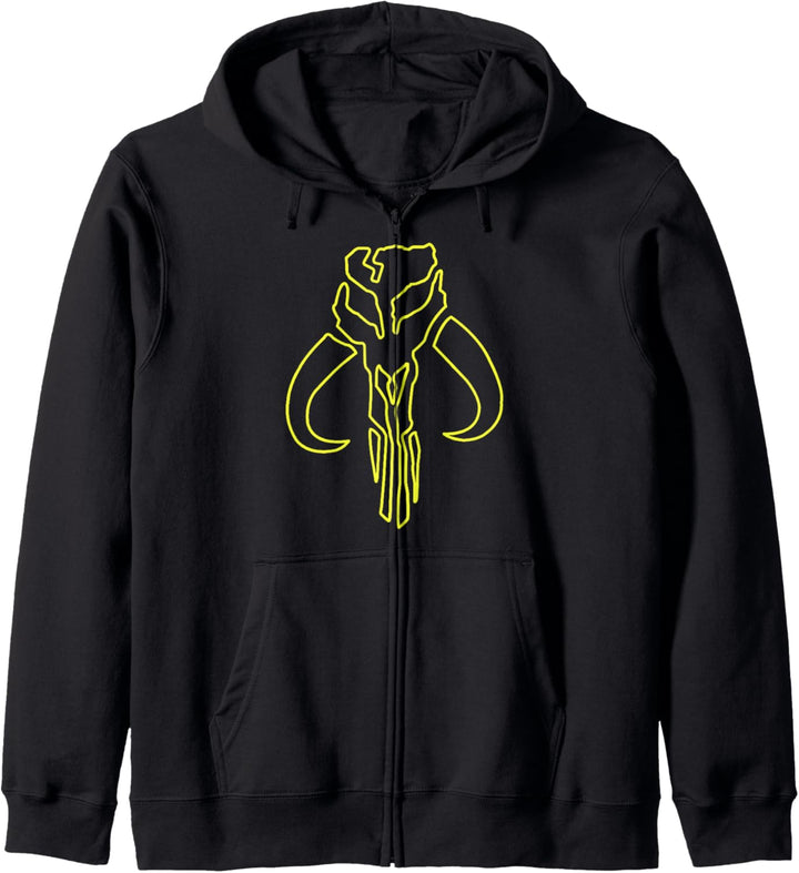 Star Wars The Mandalorian Mythosaur Neon Outline Kapuzenjacke