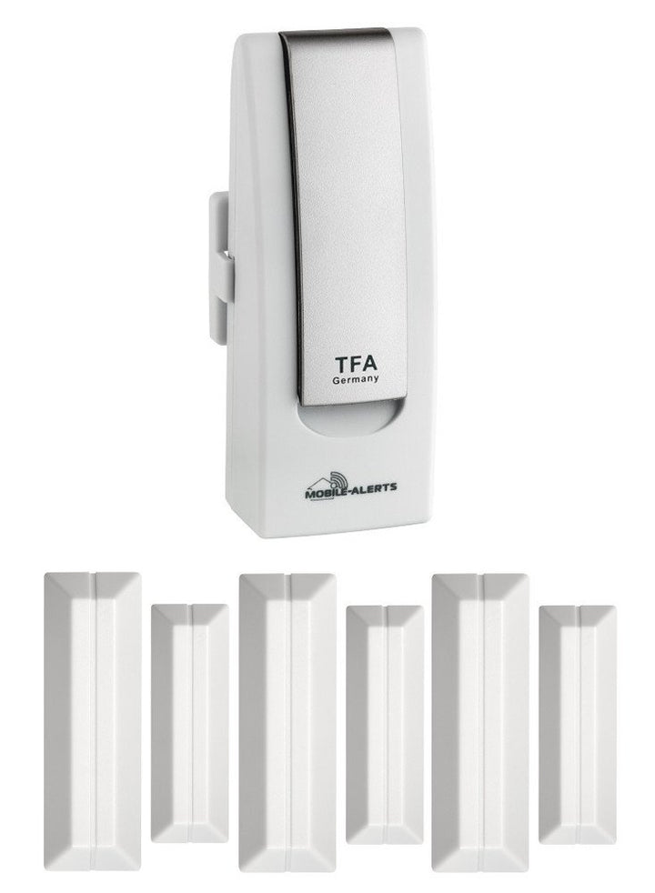 TFA Dostmann Haus-Überwachungsset TFA 31.4000.02.TF.Basic Weatherhub SmartHome Tür und Fensteralarm