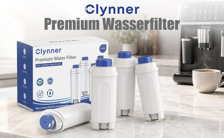 Wasserfilter kompatibel mit De'Longhi® DLSC002 – Zertifizierter Premium-Ersatzfilter für Magnifica®