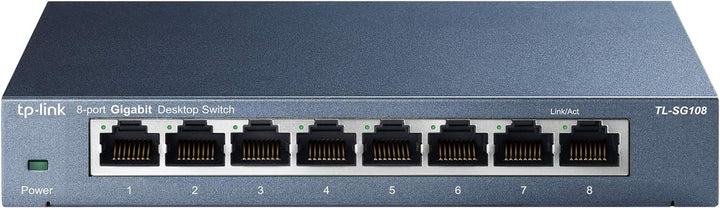 TP-Link TL-SG105 5-Ports Gigabit Netzwerk Switch bündeln mit TP-Link TL-SG108 LAN Switch 8 Port Netz