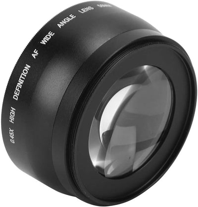 58mm Kamera Weitwinkelobjektiv, 0,45X Weitwinkel Makroobjektiv Universal für Canon für Nikon für Son