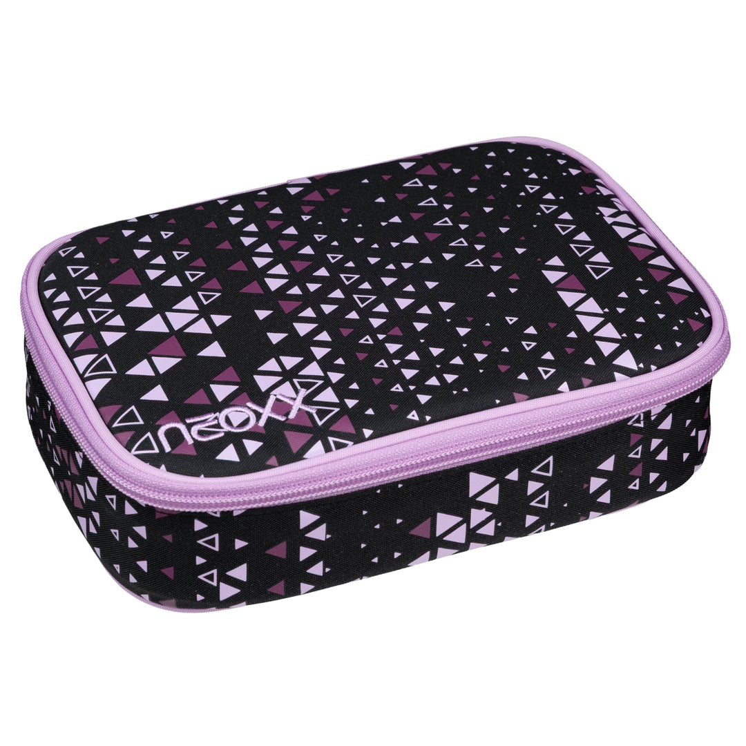 neoxx - Schlamperbox Dunk Purple Crush – Platz für EIN Geodreieck – Stifte Flap mit 26 Stifteschlauf