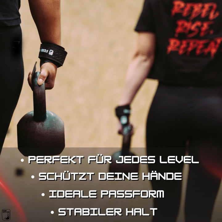 FEAR NOTHING Grips für Functional Training WODs, Handschuhe für Gewichtheben, Gymnastik Handschutz,