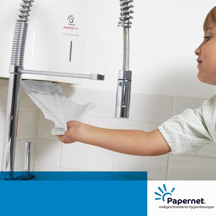 Papernet Defend Tech 416148 Papierhandtuchspender, antibakteriell, kompatibel mit Z/W-Falzhandtücher