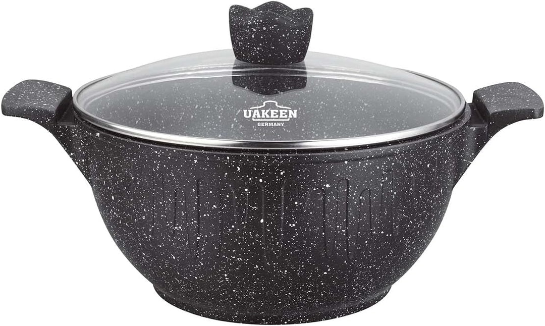 Kasan/Kazan mit Granit Keramikbeschichtung 4 Liter 24cm Durchmesser Keramik Design Kochtopf, 4 Liter
