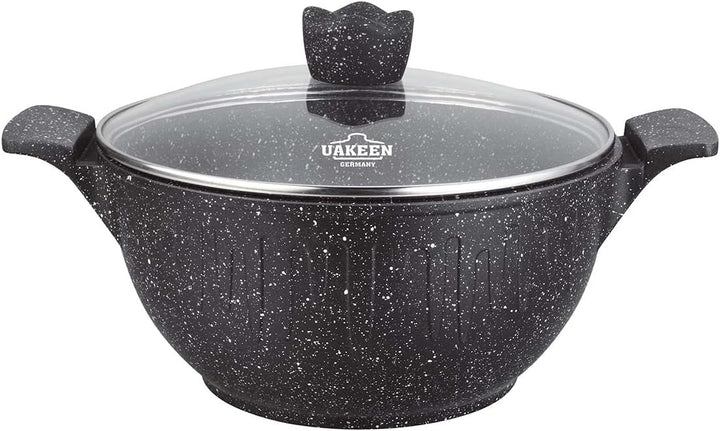 Kasan/Kazan mit Granit Keramikbeschichtung 4 Liter 24cm Durchmesser Keramik Design Kochtopf, 4 Liter