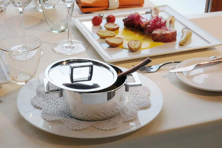MEPRA 30180009 Edelstahl Kochgeschirr-Set, 5 Stück, Silber 9 PC Set für die Küche, 9 PC Set für die