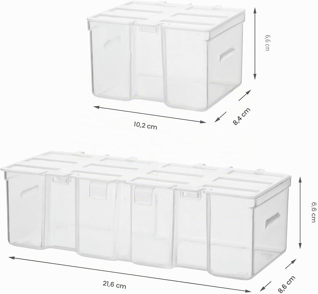 Mayouko 16 Compartments Detachable Toolbox Organizer,Hardware Organizer Box with Removable Sections,