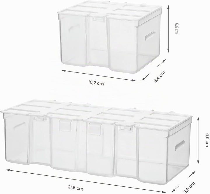 Mayouko 16 Compartments Detachable Toolbox Organizer,Hardware Organizer Box with Removable Sections,