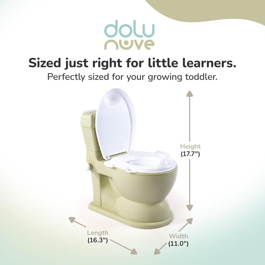 Dolu XL Pädagogisches Töpfchen – bequem & einfach zu bedienen – Eco Green – perfekt für das Töpfchen