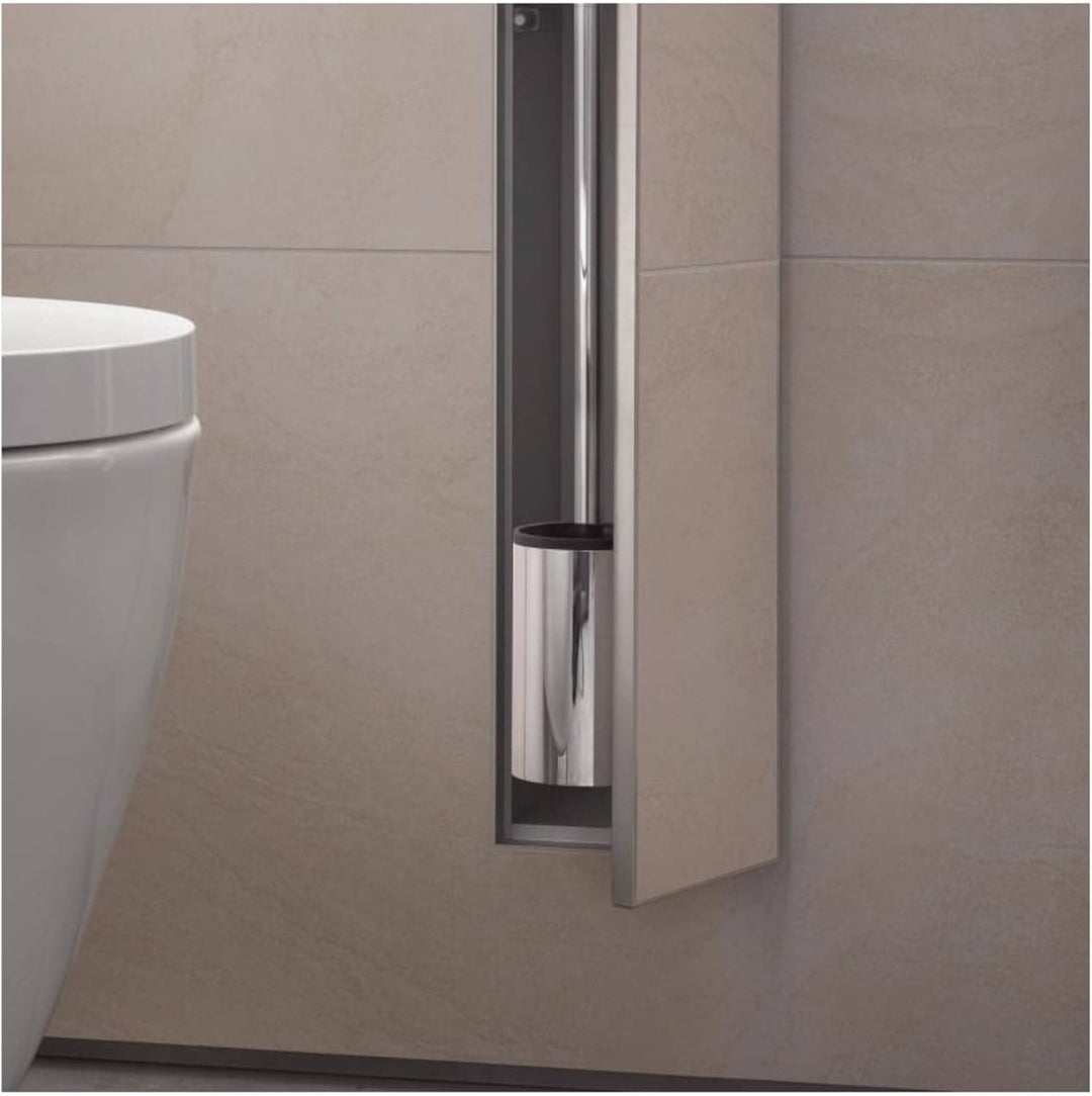 Emco ASIS Plus Unterputz-Schrankmodul für die Klobürstengarnitur, Badezimmerschrank mit Toilettenpap
