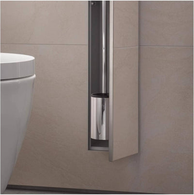Emco ASIS Plus Unterputz-Schrankmodul für die Klobürstengarnitur, Badezimmerschrank mit Toilettenpap