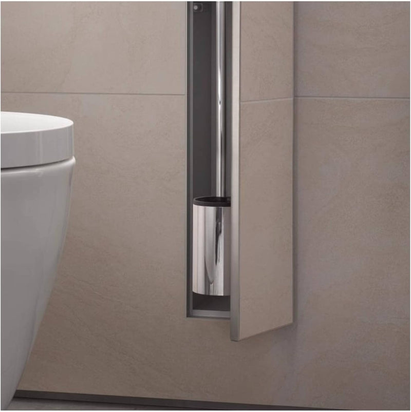 Emco ASIS Plus Unterputz-Schrankmodul für die Klobürstengarnitur, Badezimmerschrank mit Toilettenpap