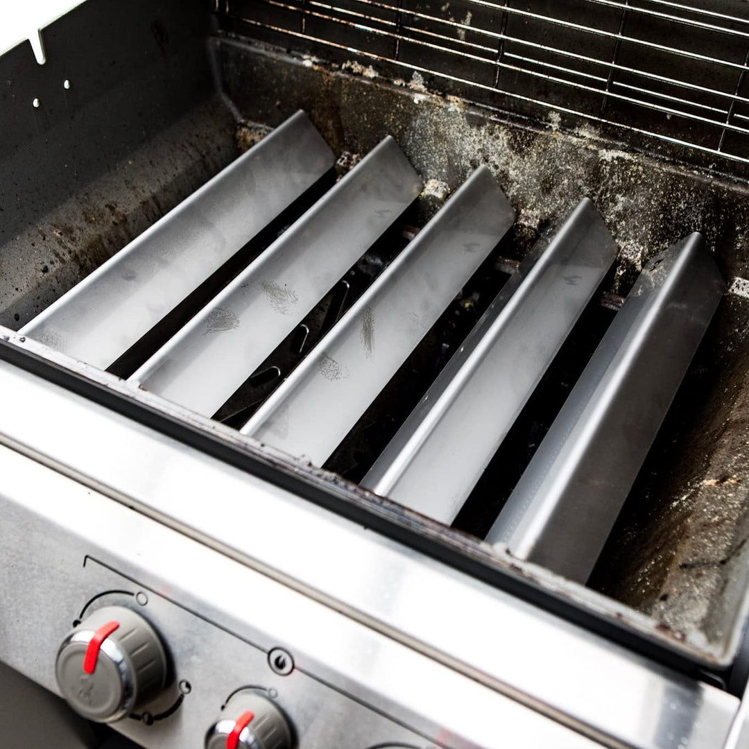 Grillrost.com Das Original Edelstahl Aromaschiene für Weber Genesis II 200er und 300er Baureihen (1