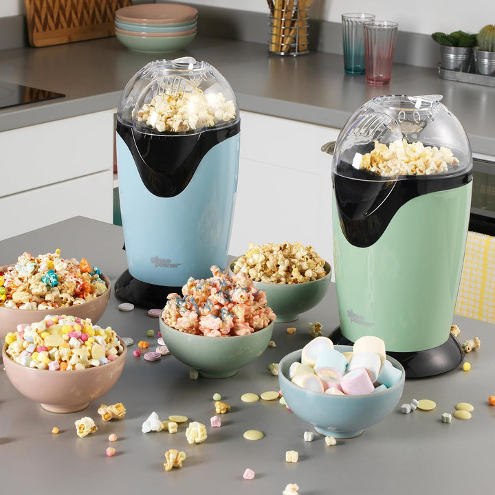 Giles &amp; Posner Elektrische Popcornmaschine - Heissluftzirkulation, 3-Minuten-Schnellpoppung, Gesunde