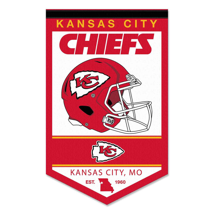 Kansas City Chiefs Heritage History Banner Wimpel
