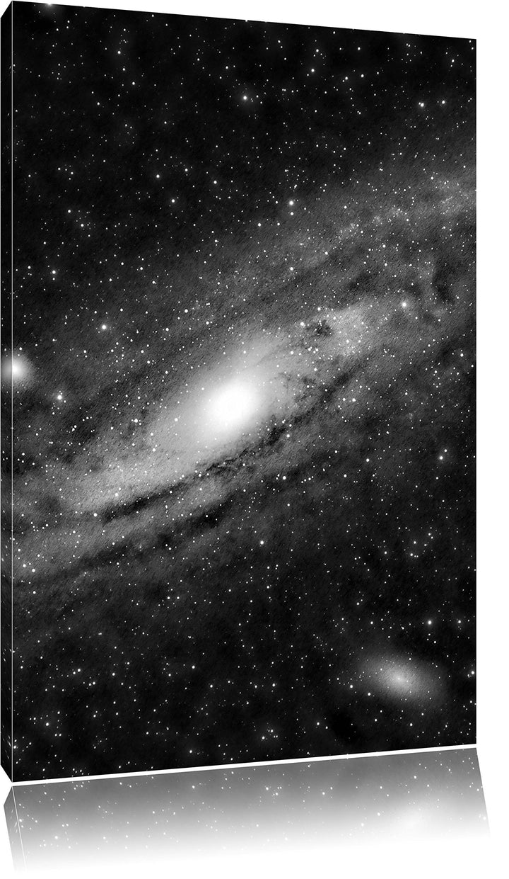 Pixxprint Monocrome, Sonnen im Weltall, Format: 100x70 auf Leinwand, 100x70