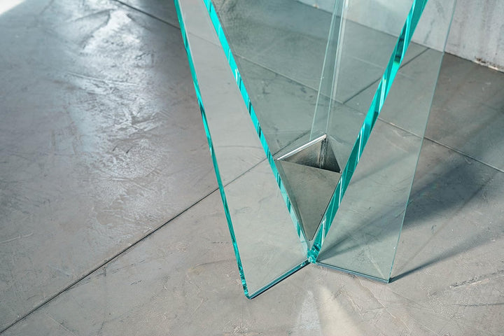 IMAGO FACTORY Drop | Schirmständer aus transparentem Glas – Schirmständer für den Innenbereich, mit