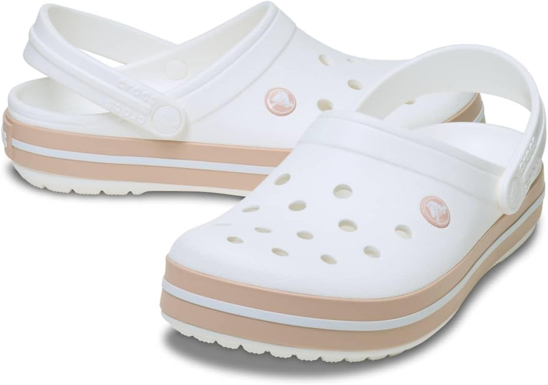 Crocband Clog 36/37 EU White Pink Caramel, 36/37 EU White Pink Caramel
