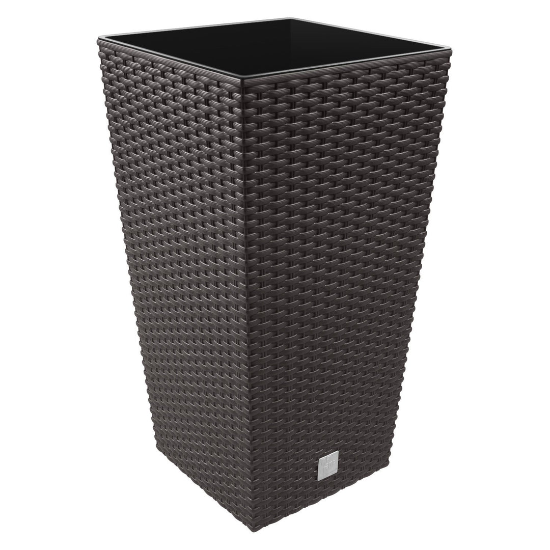 Maceta Rato de 91,5 litros con inserto 40 x 40 x 75 cm en color ocre oscuro Braun 40x40x75 Single, B