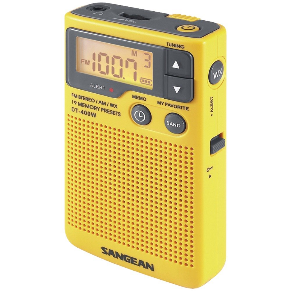 Sangean Digitales Taschenradio mit Wetteralarm DT-400W, DT-400W