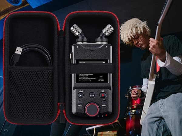 co2CREA Hart Reise Schutz Hülle Etui Tasche für TASCAM Portacaputre X6 Portabler 4+2 Spur High Resol