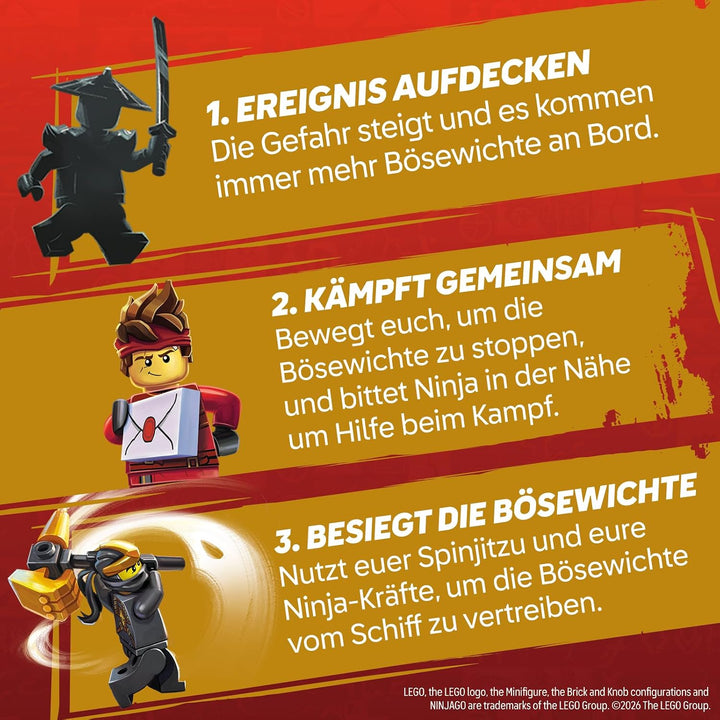 Asmodee LEGO® Ninjago: Destiny’s Bounty Adventures! Offizielles LEGO Ninjago-Brettspiel, Kooperative