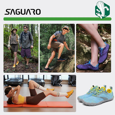 SAGUARO Herren Damen Barfussschuhe Wanderschuhe Traillaufschuhe Minimalistische Outdoor Wassersports