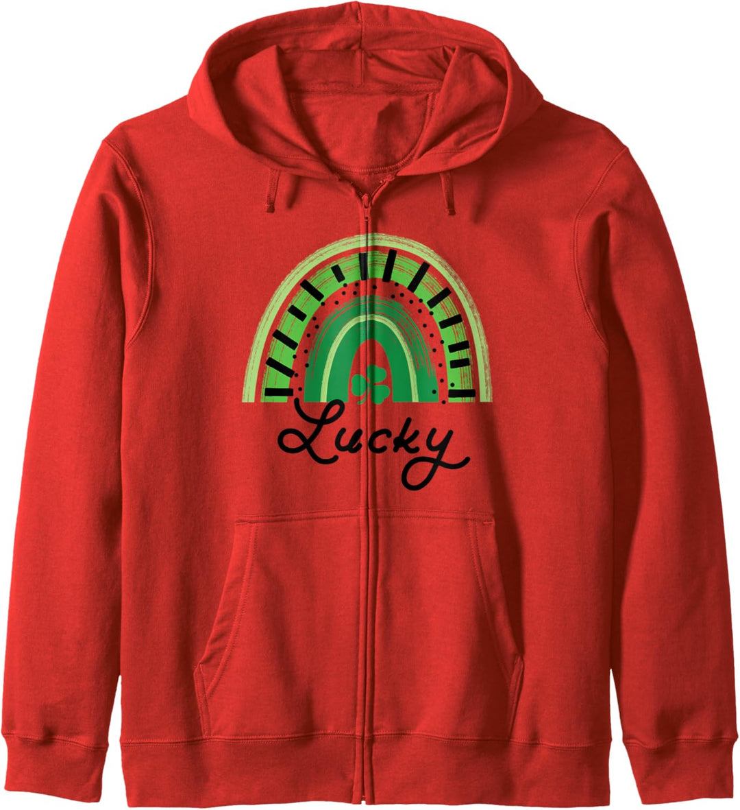 Lucky Rainbow Shamrock St. Patrick's Day Saint Paddy's Gift Kapuzenjacke