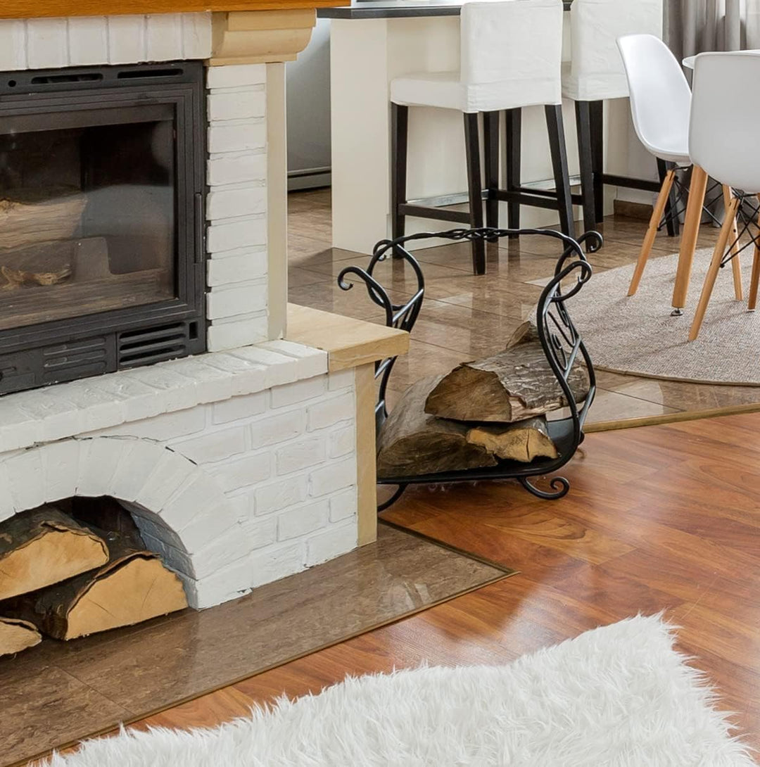 Euro Tische Glasplatte für Kaminofen und Tischplatte in 100x50cm Facettenschliff, Schutzplatte mit 6