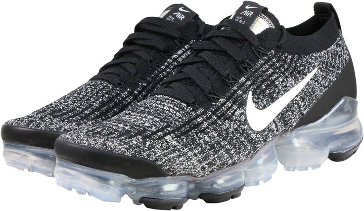 Nike Air Vapormax Flyknit 3 Herren Leichtathletik-Schuh 40 EU Mehrfarbig Black White Metallic Silver