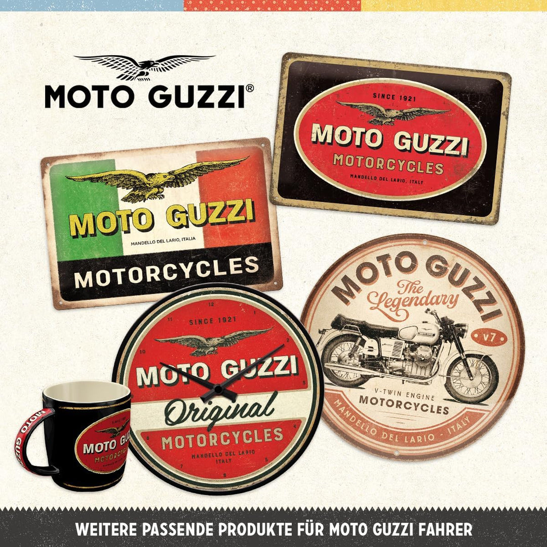 Nostalgic-Art Retro Wanduhr, Ø 31 cm, Moto Guzzi – Tacho