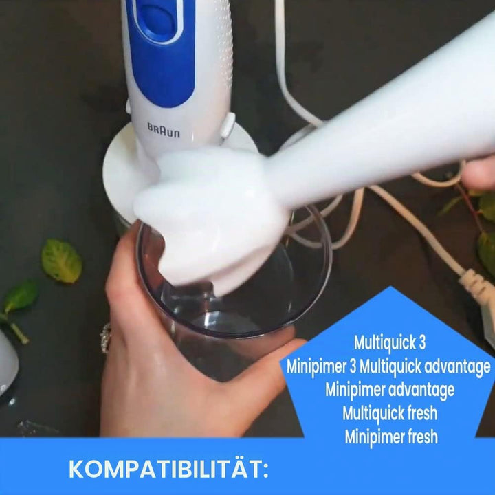 Anakel Home Mixeraufsatz 4193 Stabmixer ersatzteile kompatibel und Braun Weiss I Kunststoff 2 Wellen