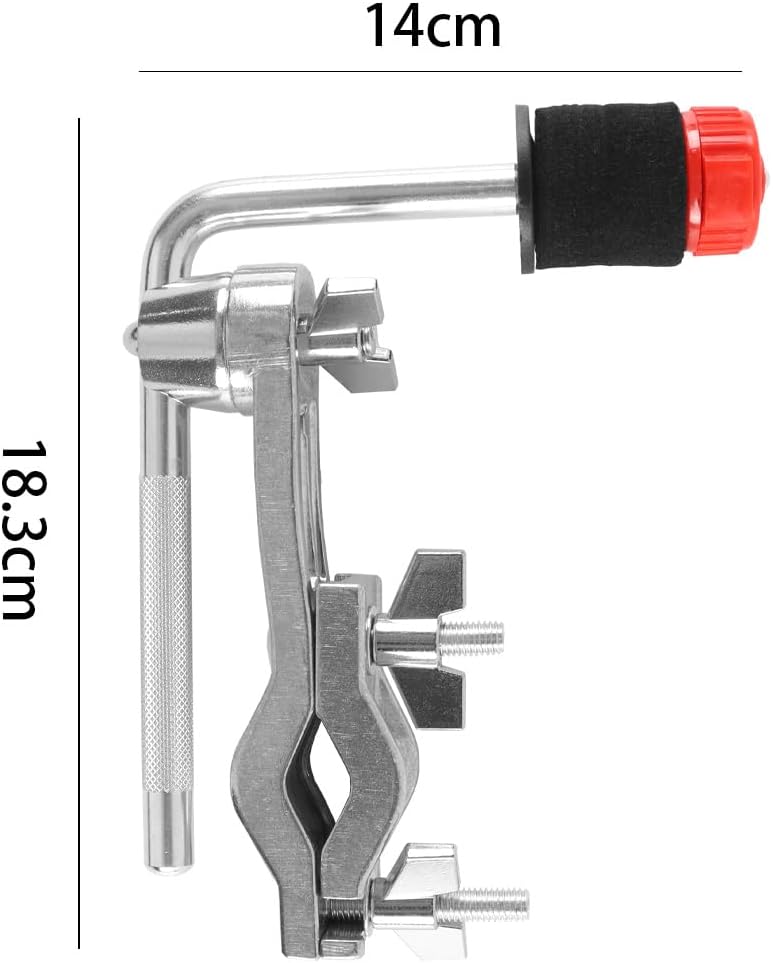 Drum Set Montageklemme L-Arm Stange Chrom Becken Galgenarm Mit Ständerhalter Halterung Percussion In