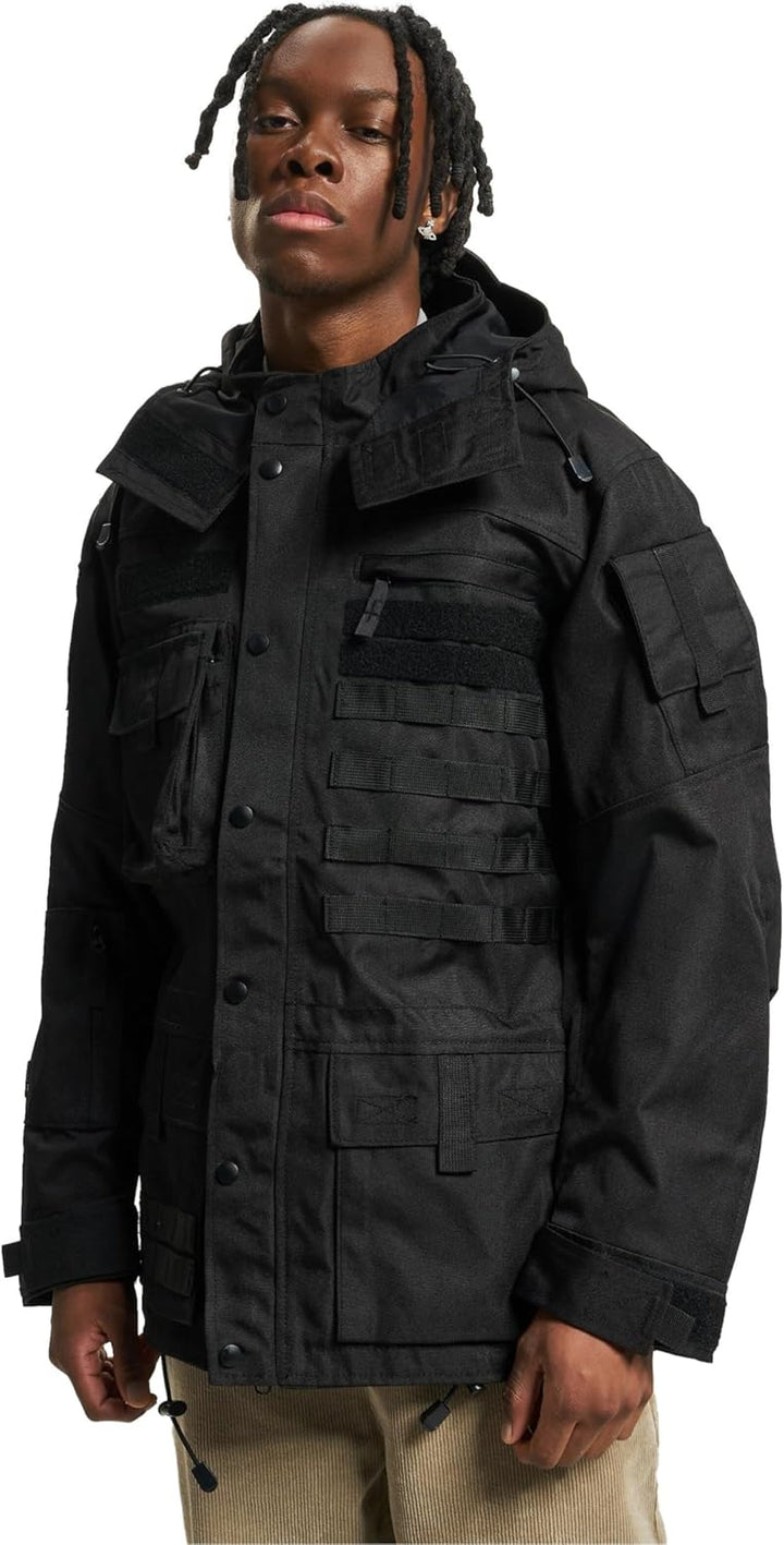 Brandit TACTICAL PERFORMANCE OUTDOOR JACKE ARMY NÄSSESCHUTZ OUTDOOR MILITÄRJACKE S Schwarz, S Schwar