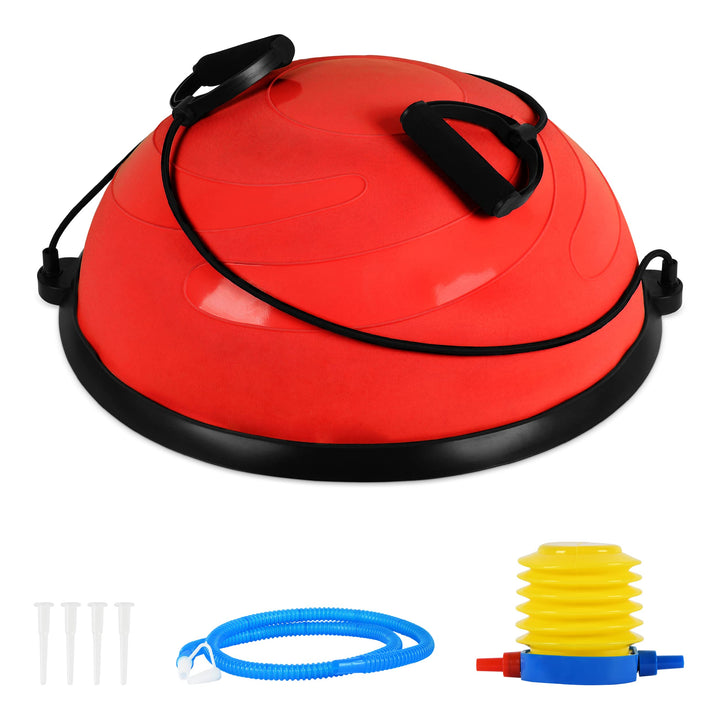 Balance Ball Trainer Premium | Gymnastikball + Expander & Pumpe - beidseitig nutzbar | Balance Train
