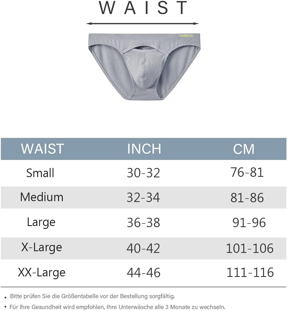 Herren Slips Unterhosen Männer Bambus Unterwäsche Underwear Nahtlose Weiche Low Rise Mens Briefs Und