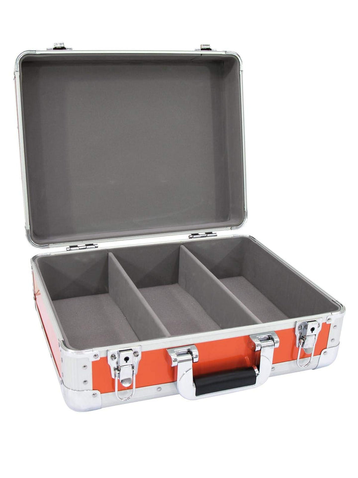 ROADINGER CD-Case ALU Digital-Booking abgerundet rt | CD-Case in rotem Aluminiumgehäuse für ca. 90 C