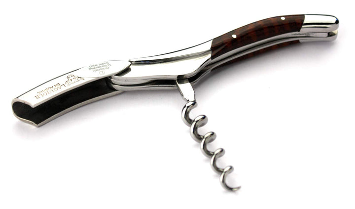 Laguiole en Aubrac Kellnermesser Schlangenholz Amourette Edelstahl glänzend SOM99AMI Sommelierbestec