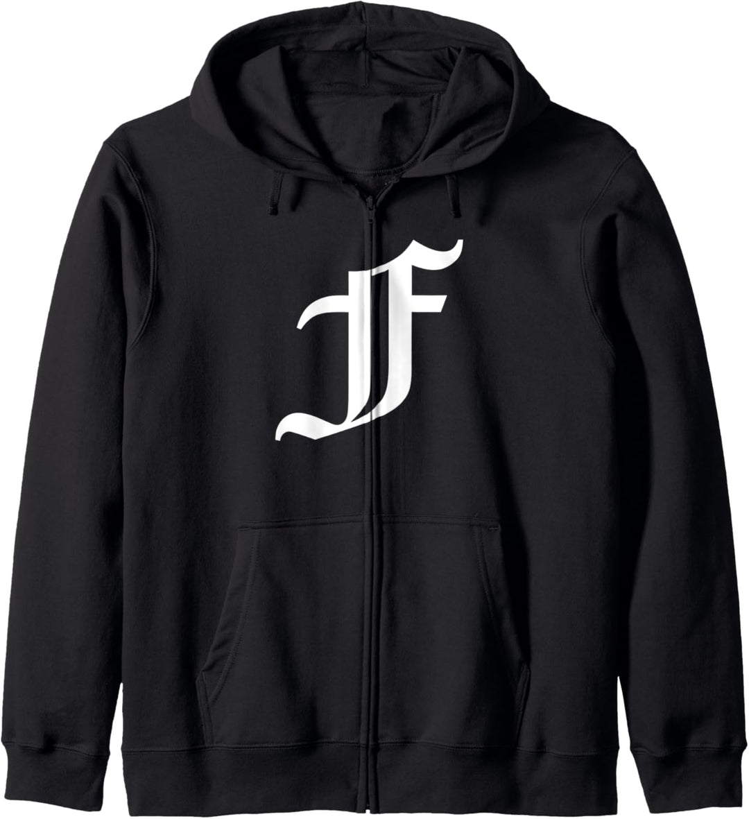 Alter englischer Buchstabe F Kapuzenjacke