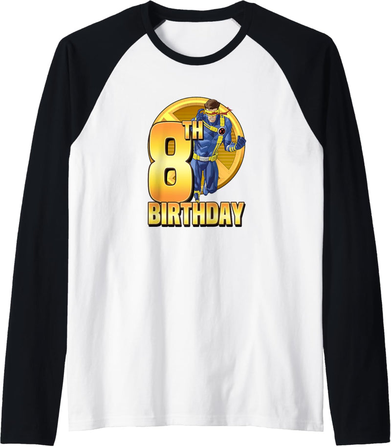 Marvel X-Men Cyclops Action Pose 8th Birthday Raglan