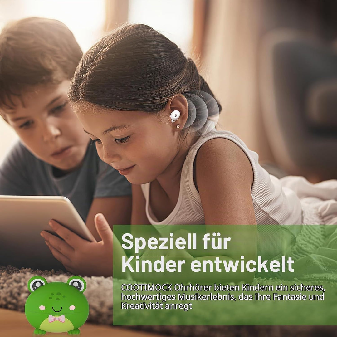 Kopfhörer Kabellos Bluetooth Kinder, 30 Std Kopfhörer für Mädchen und Jungen, Für kleine Ohren, Eing
