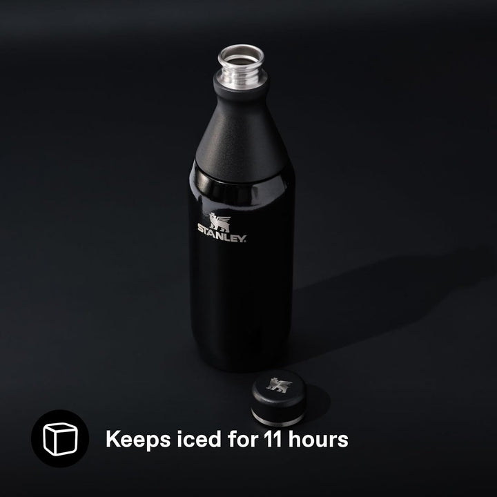 Stanley All Day Slim Trinkflasche Edelstahl 0.6L - Thermosflasche Kühlt 6 Stunden - 11 Stunden Eisge
