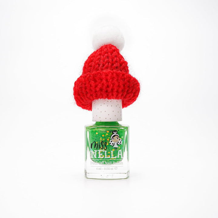 Miss Nella Weihnachtsglitter Special Glitzer - 6er Pack Kinder Nagellack mit Peel-off-Formel auf Was