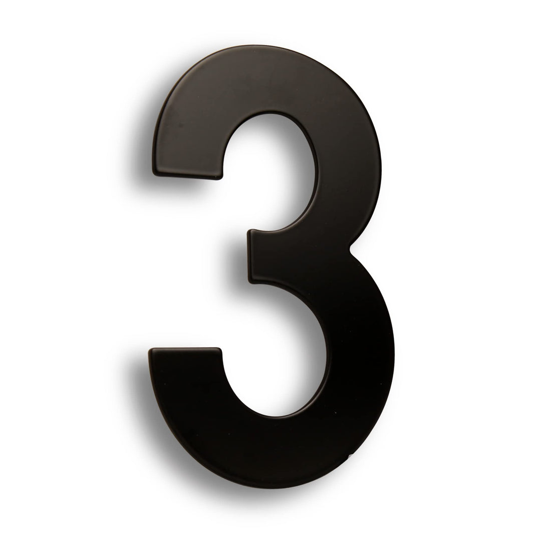 HASWARE 304 Edelstahl Moderne Hausnummer 6 Zoll/15cm Stilvolle Tür Alphabet Plakette für Strasse Hom