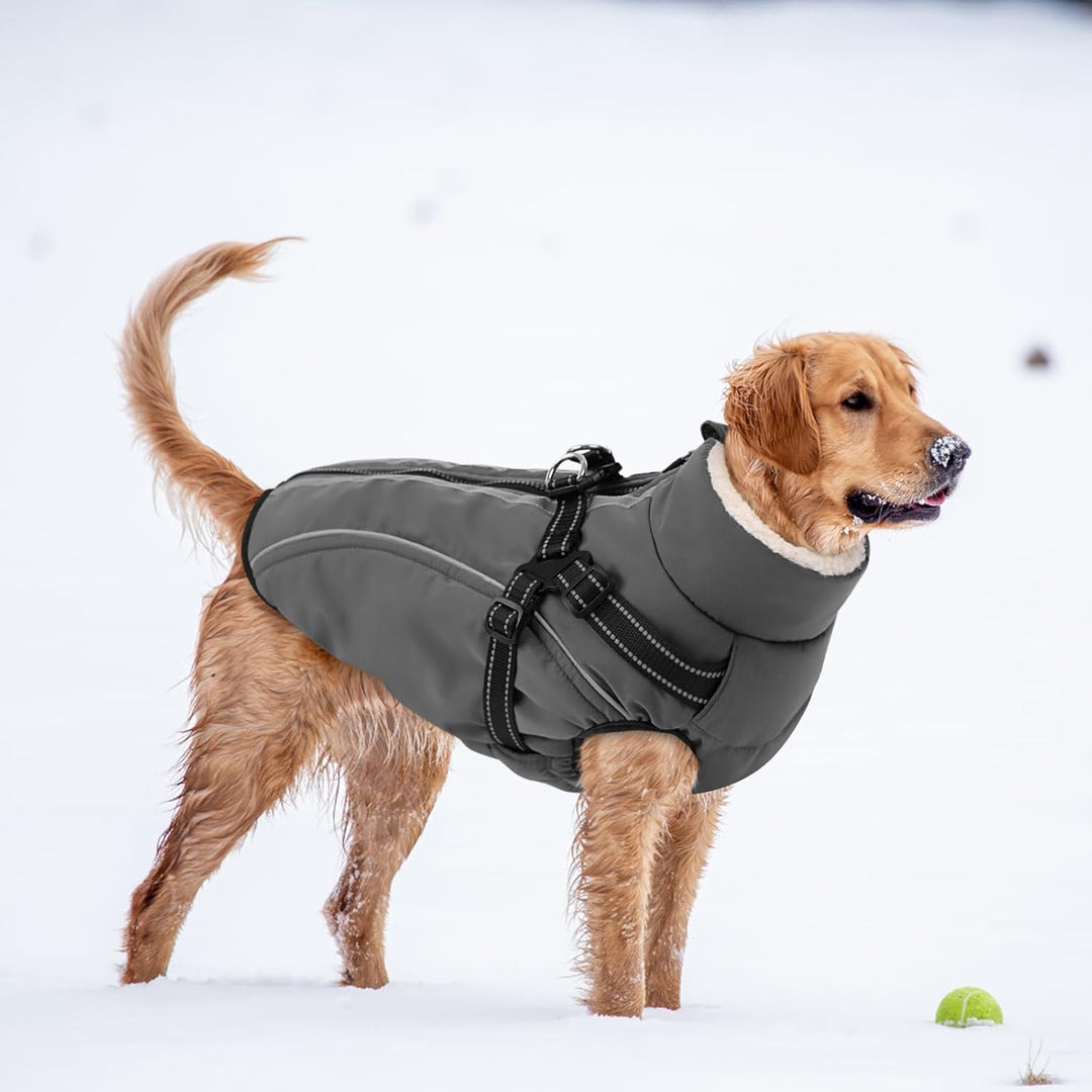 Hundemantel Hundejacke Warm Wintermantel mit Reissverschluss Winddichte &amp; Winddichte mit Reflektorst