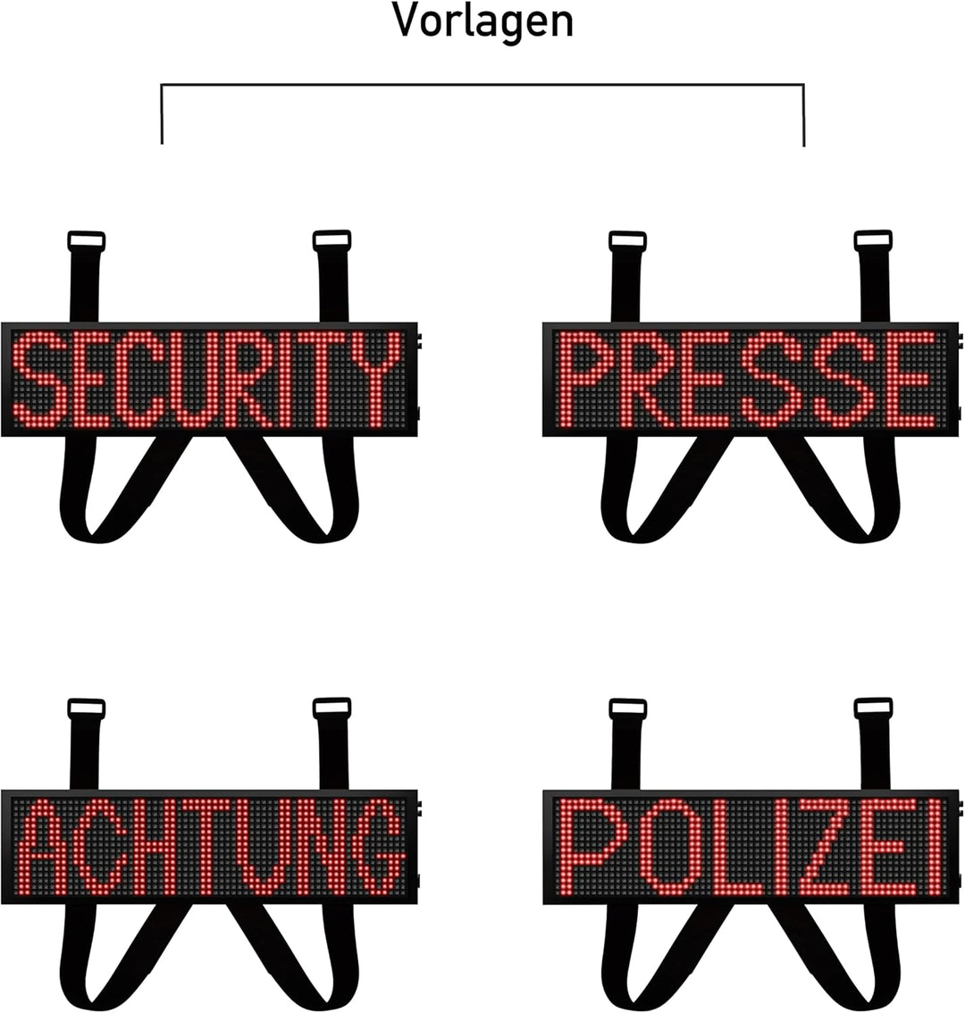 LED Frontwarnsystem | Einsatzschild | Multicolor WiFi - Android und iOS App - Handygesteuert - Dacha